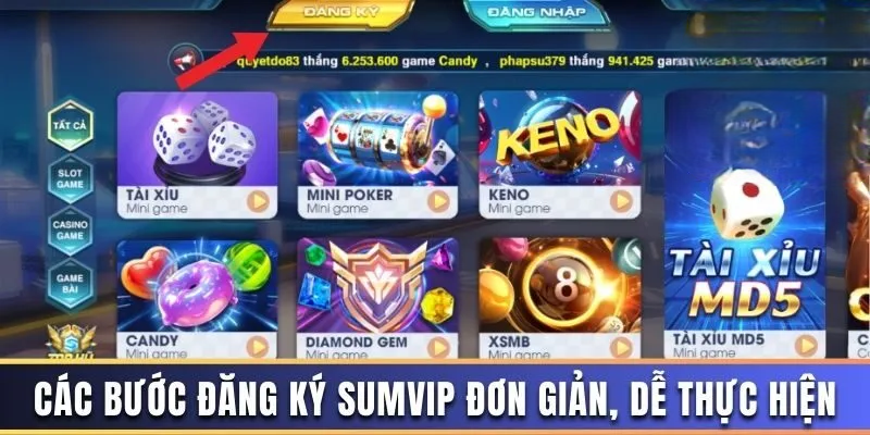 Đăng Ký Sumvip – Chia Sẻ Quy Trình 3 Bước Siêu Đơn Giản