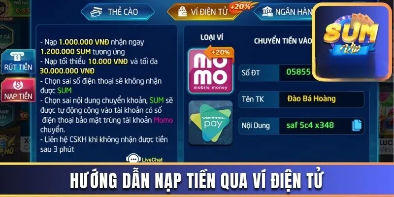 Hướng Dẫn Cách Nạp Tiền Sumvip Thành Công Ngay Tức Thì